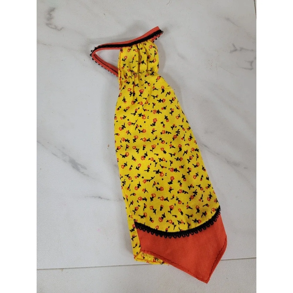 Vintage 1978 Francie Barbie Buy Fashion #2218 Yellow Orang Floral‎ Dress 💕